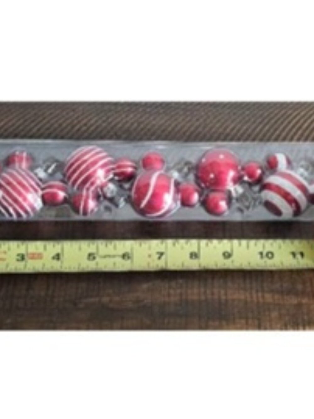 NEW Disney Mickey Mouse Small Mini Miniature Ornaments Red White Silver